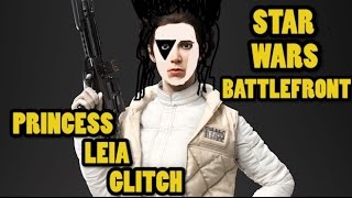 Star Wars Battlefront Glitch - Princess Leia Headbanging!