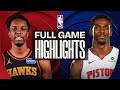 HAWKS At PISTONS FULL GAME HIGHLIGHTS December 1 2025