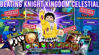 I BEAT CELESTIAL KNIGHT KINGDOM!? (+Team Rec)  in Anime Card Clash! screenshot 4