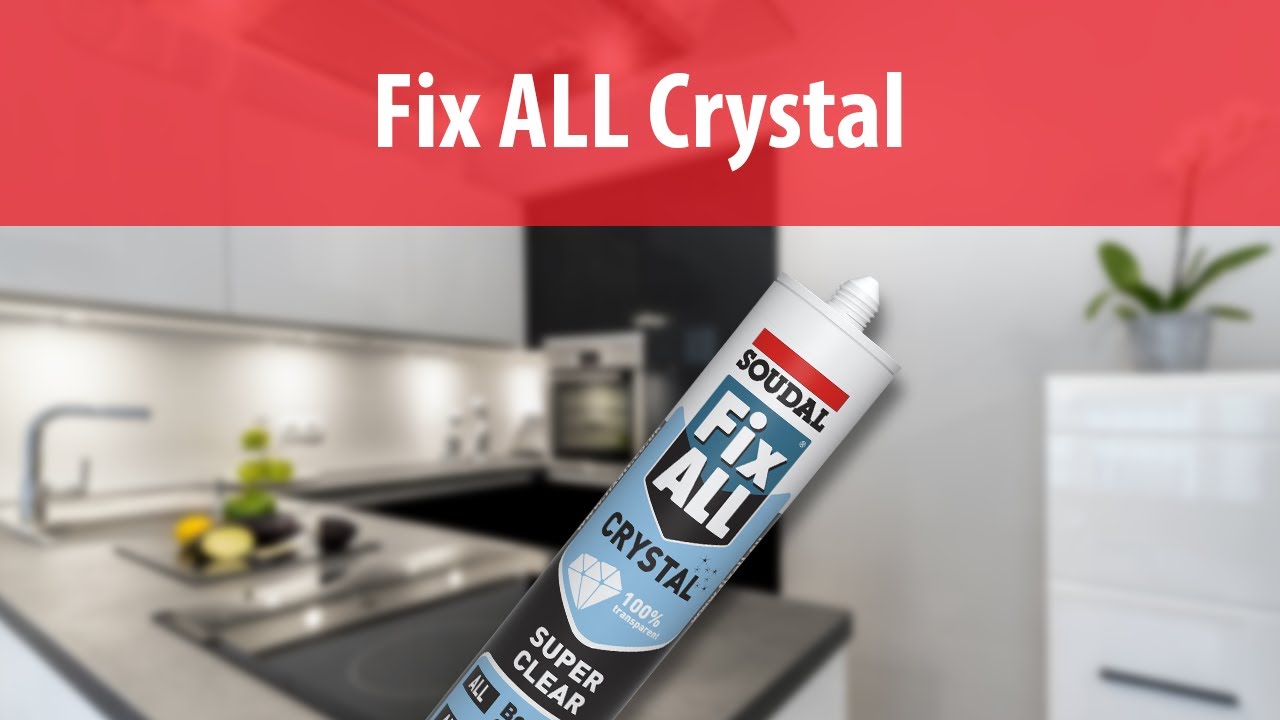 Soudal Fix ALL FLEXI CRYSTAL SUPER CLEAR Food Safe Sealant