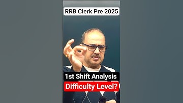IBPS RRB Clerk Shift 1 Analysis 2025 🚀 Expected Cut-Off | Amar Sir Short