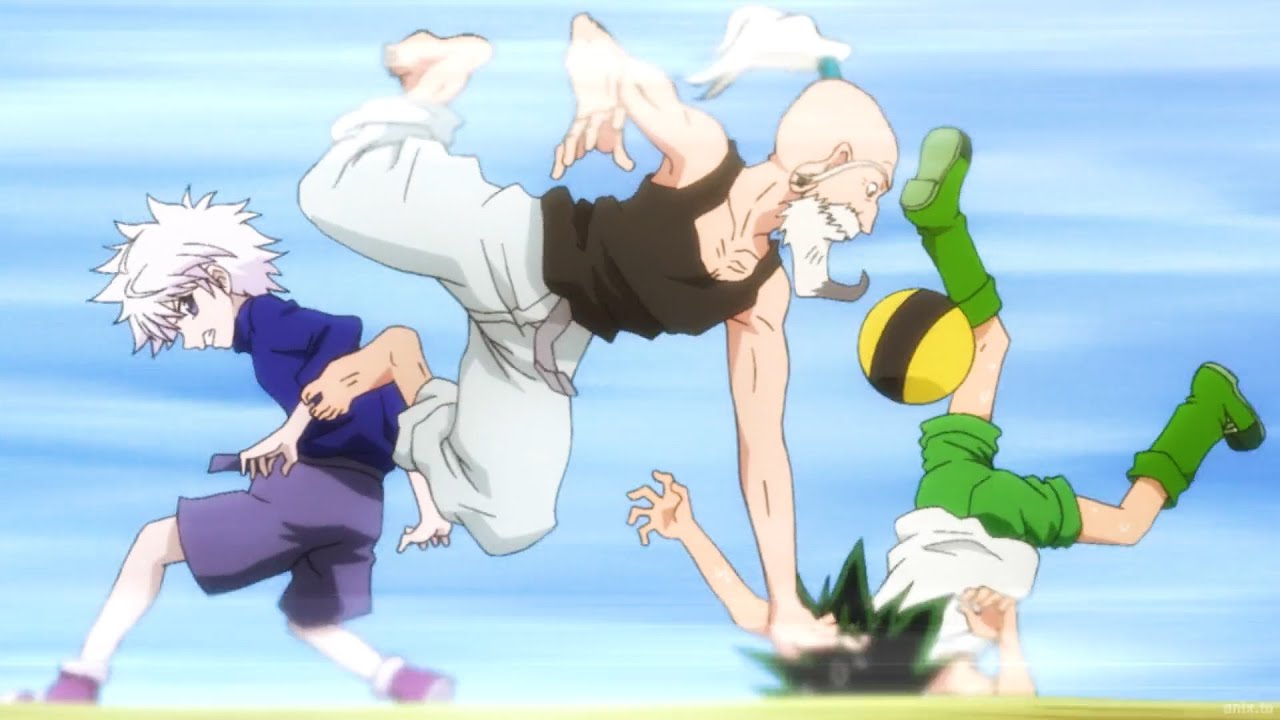 ゴンとキルアはネテロの手にあるボールをコントロールすることが