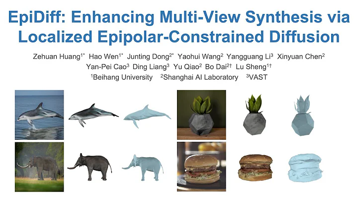 [CVPR 2024] EpiDiff: Enhancing Multi-View Synthesis via Localized Epipolar-Constrained Diffusion