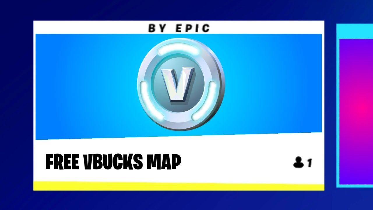 how to play free vbucks map in fortnite YouTube