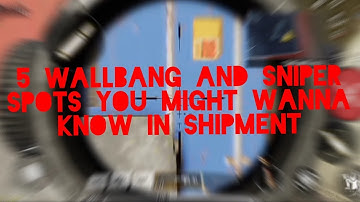 5 wallbang and sniper spots in shipment you might wanna know in codm...😁😎