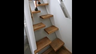 20 Space Saving Staircase Design Ideas Part 2 - Compact staircases - https://www.youtube.com/watch?v=v4I9utZTGlo Space Saving Staircase Design Ideas.