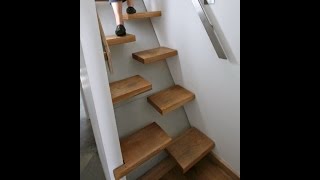 Part 2 - Compact staircases - https://www.youtube.com/watch?v=v4I9utZTGlo Space Saving Staircase Design Ideas.