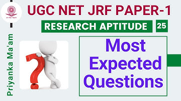 UGC NET JRF 2021 Paper -1 | Research Aptitude by Priyanka Ma