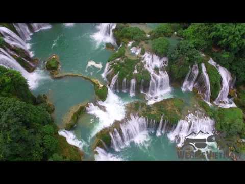 We Ride Vietnam Tours -Drone Footage Ban Gioc waterfall / North East Vietnam Motorbike Tour