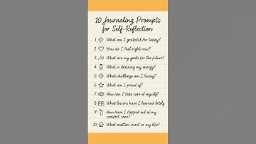10 Journaling Prompts for Self-Reflection  Clarity! #shorts