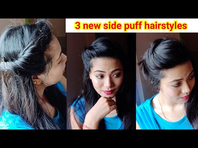 Unique hairstyle for girls New hairstyle Beautiful puff hairstyle with side  layers braid - video Dailymotion