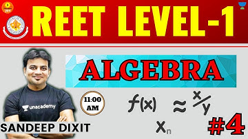 REET Level-1 | Algebaric Expression | बीजीय व्यंजक | Mathematics | Sandeep Dixit