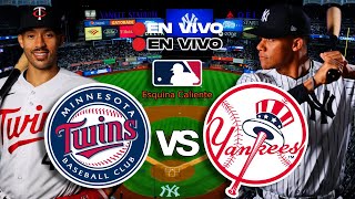 🔴 EN VIVO: MINNESOTA TWINS vs YANKEES NEW YORK - MLB LIVE - PLAY BY PLAY