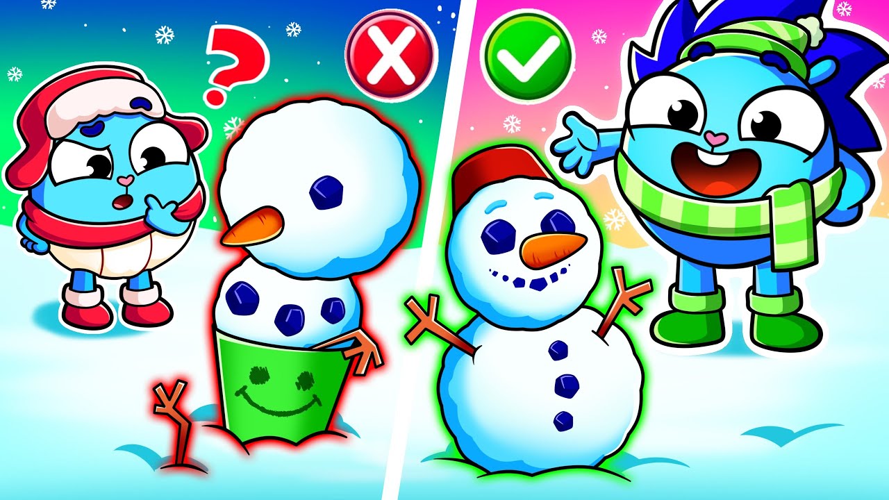 Make a Snowman Song 🎄⛄️ Funny Kids Songs And Nursery Rhymes by Baby Zoo & Friends