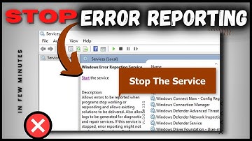 How to Permanently Disable Error Reporting in Windows 10 & 11 | Easiest way 2022