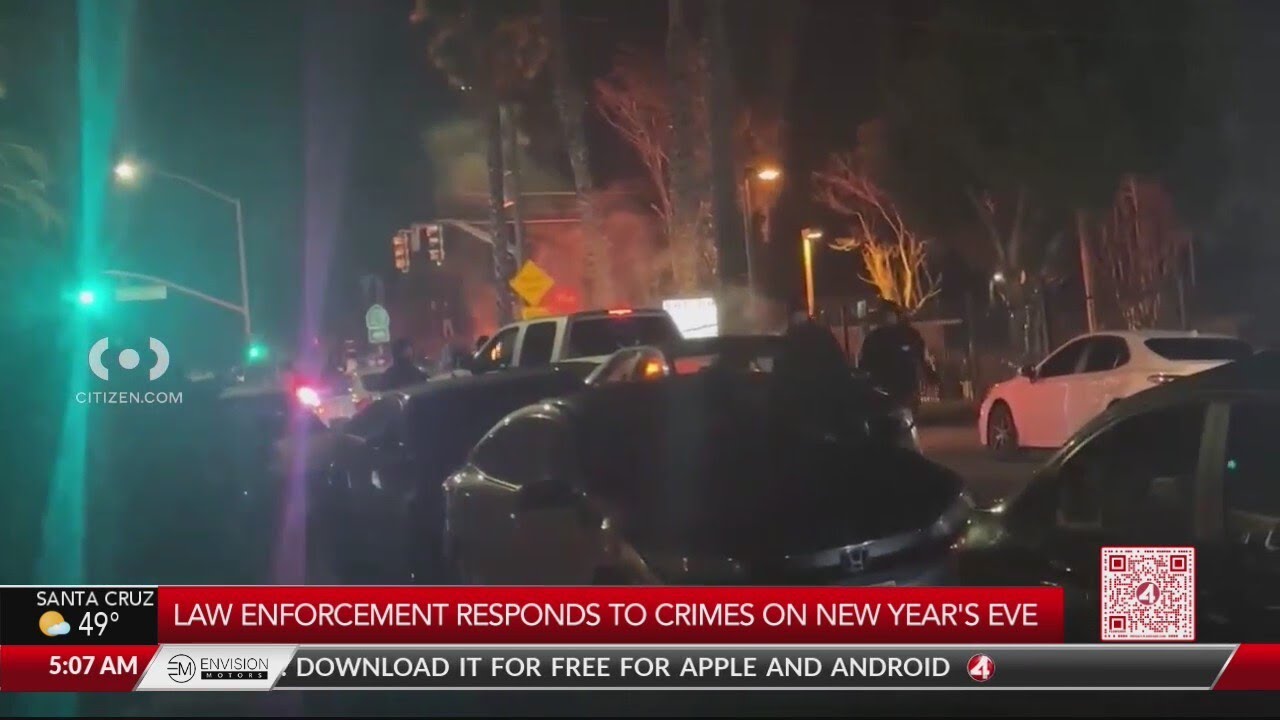 Law enforcement responds to crime on New Year's Eve - YouTube