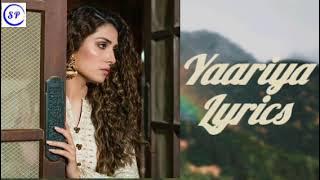 Yaariyan | OST | Lyrics | Nabeel Shaukat Ali | Suraj Patel