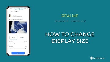 How to Change Display Size - realme [Android 11 - realme UI 2]