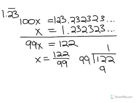 how to algebra convert repeating decimal to rational form youtube rational form