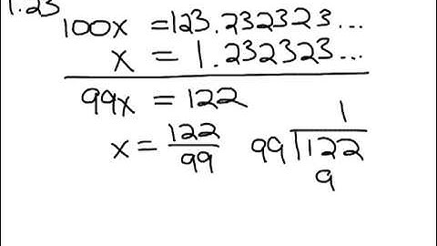 How to Algebra: Convert Repeating Decimal to Rational Form