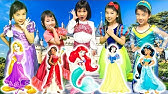 ディズニープリンセスの童謡寸劇 こどものうた 英語の歌 色を学ぶ Learn Colors With Five Little Babies 5 Little Princesses Youtube