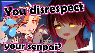 Roboco uses the senpai pressure on Roberu【Holostars Hololive EngSub】