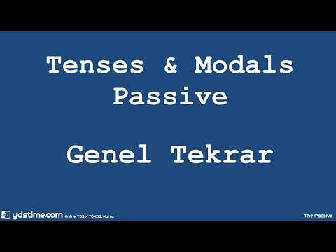 YDS/YÖKDİL/YDT için Dil Bilgisi (Gramer) Çalışmaları -08- Tenses & Modals & Passive - Genel Tekrar 2