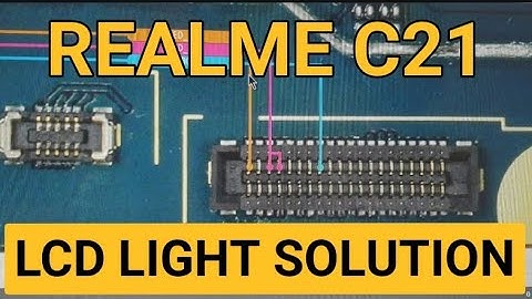 realme c21 lcd light solution || realme c21 blank display solution