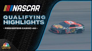 NASCAR Cup Series 2025: FireKeepers Casino 400 | QUALIFYING HIGHLIGHTS | Motorsports on NBC