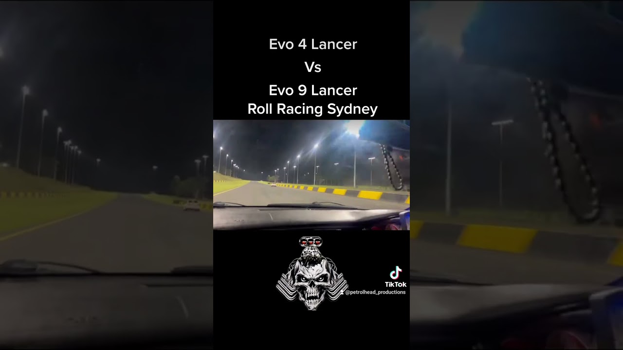 Evo 4 vs Evo 9 - Roll Racing Sydney