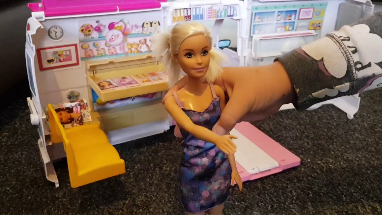 Barbie Dolls Care Clinic Ambulance Girls Role Play YouTube