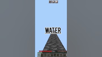 How many blocks fall damage you can survive part 2| #shorts #falldamageminecraft #minecraftshorts