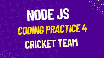 Node JS coding Practice 4 | Cricket Team | Introduction to Express JS| #ccbp |#nxtwave |#nodejs