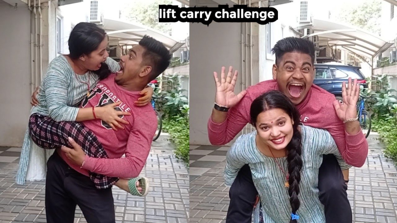 lift carry challenge husband and wife 