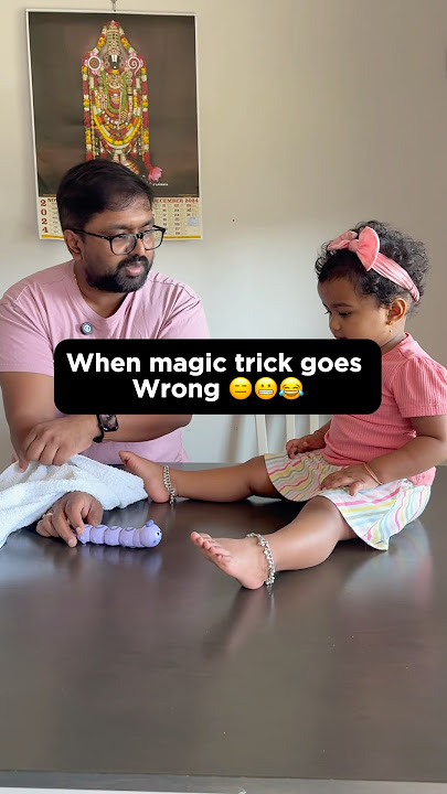 When your baby outsmarts you🤪 || Magic Trick gone wrong 🤨 || 19 month old #mihira #shorts