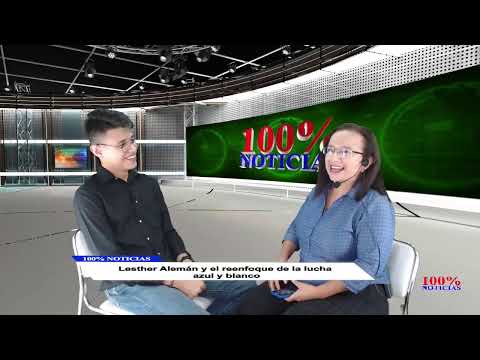 tv kanalları 100% Entrevistas. Lesther Alemán y el reenfoque de la lucha azul blanco
