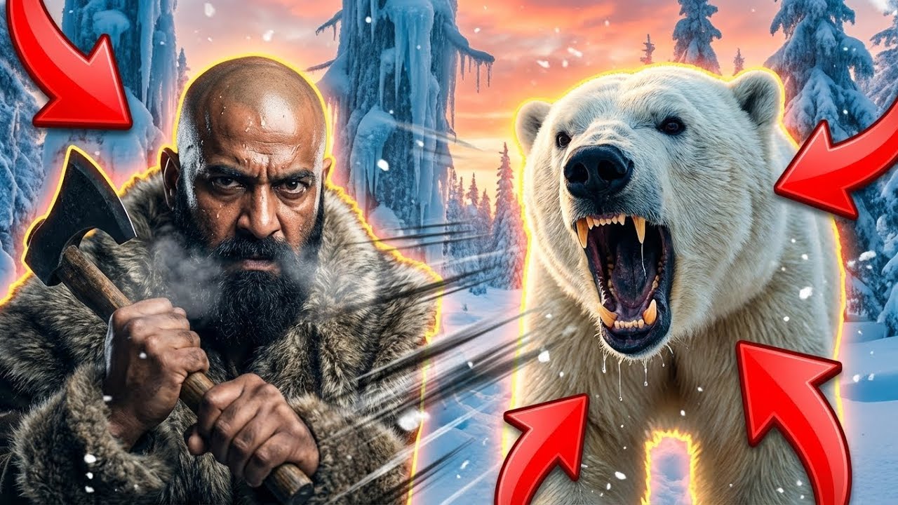 700 kg schwerer Eisbär bei -71 °C erlegt | Lautlose Jagd, die eine Familie 6 Monate lang ernährte