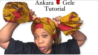 Ankara Rose 🌹 Gele Tutorail / How To Tie HEADWRAP