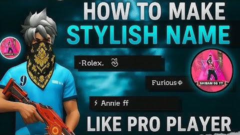 Free Fire Stylish Name Design Tutorial || New Font Style 2025 || Name Change || SHIBAM 5G YT