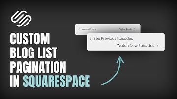 How to Change Older Posts / Newer Posts in Squarespace // Custom Blog List Pagination Label Tutorial