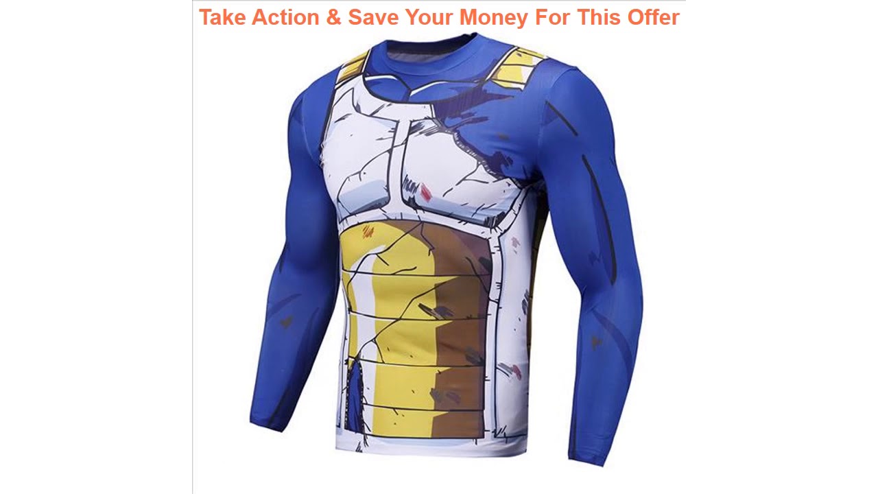 Best Dragon Ball 3D Printed T shirts Men Fall 2019 Long Sleeve Pattern Fitness Tops Male Comics Cos