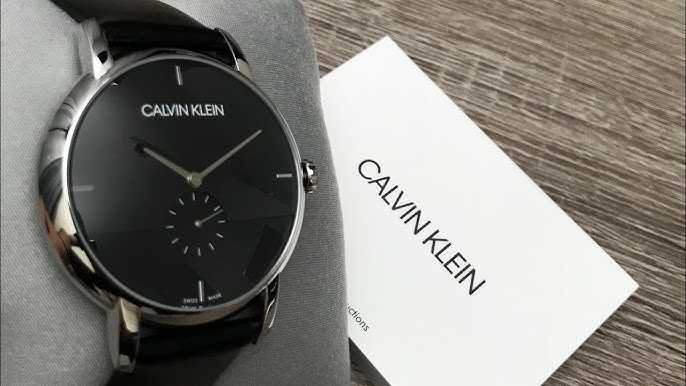 Unboxing Calvin Klein 25200216 Modern Skeleton Men\'s Analogue Leather Wrist  Watch Blue Dial 43mm - YouTube