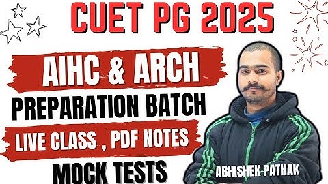 Cuet Pg 2025 Aihc & Arch। Ancient Indian History And Archaeology। Live Classes।Mock Tests। Pdf Notes