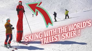 The World's Tallest Man on Skis!!