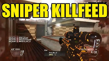 BLACK OPS 2 SNIPER KILLFEED | Call of duty | Quadfeed Headshot FFA, 6 On screen ...
