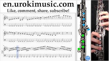 Oboe lessons Sia - The Greatest Sheet Music Tutorial Part#1 um-352