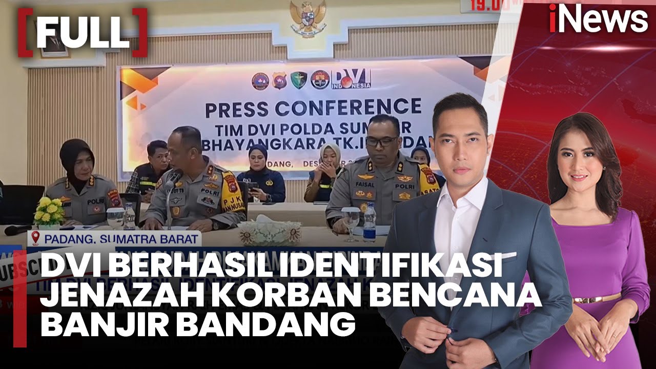 Tim DVI Polda Sumbar Berhasil Identifikasi Enam Korban Bencana Banjir Bandang |FUL iNews Sore 16/12