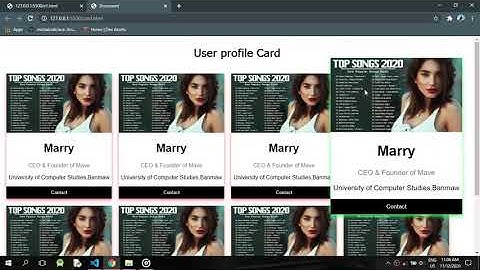 Html Css card Design (Myanmar Web Developer and Development)  bytewavebytewave technology