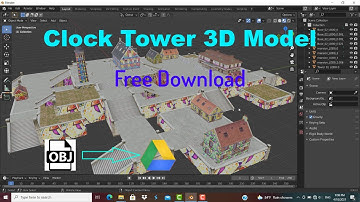 Graffiti Clock Tower 3D Model Free Download | free fire place (clock tower) 3d model | clock tower