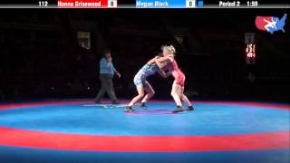 Fargo 2012 112 1st Place Match: Hanna Grisewood (New York) vs. Megan Black (Iowa)
